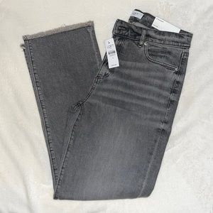 NWT Faded Black Straight Mid-Rise Jeans
